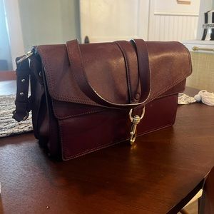 Rebecca Minkoff large Hudson Moto Bag in Deep Red